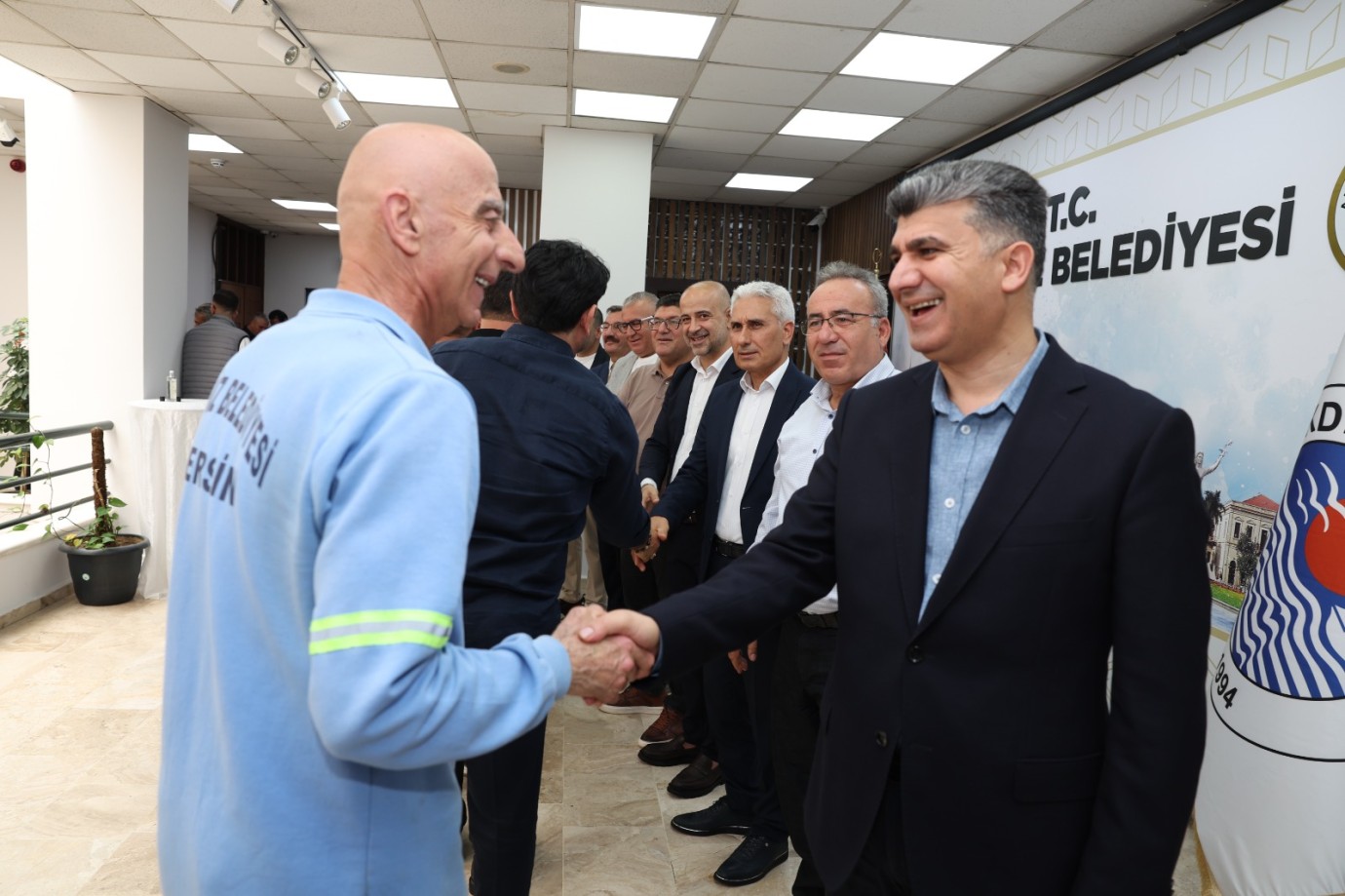 Başkan V. Zeyit Şener Personelle Bayramlaştı