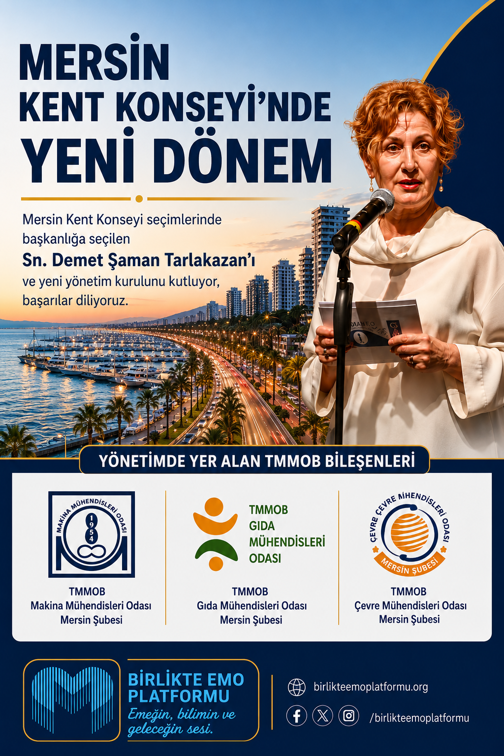 MERSİN KENT KONSEYİ'NDE YENİ DÖNEME BAŞARILAR DİLİYORUZ