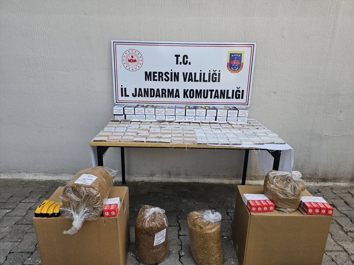 Mersin'de Sigara Kaçakçılığı Operasyonu