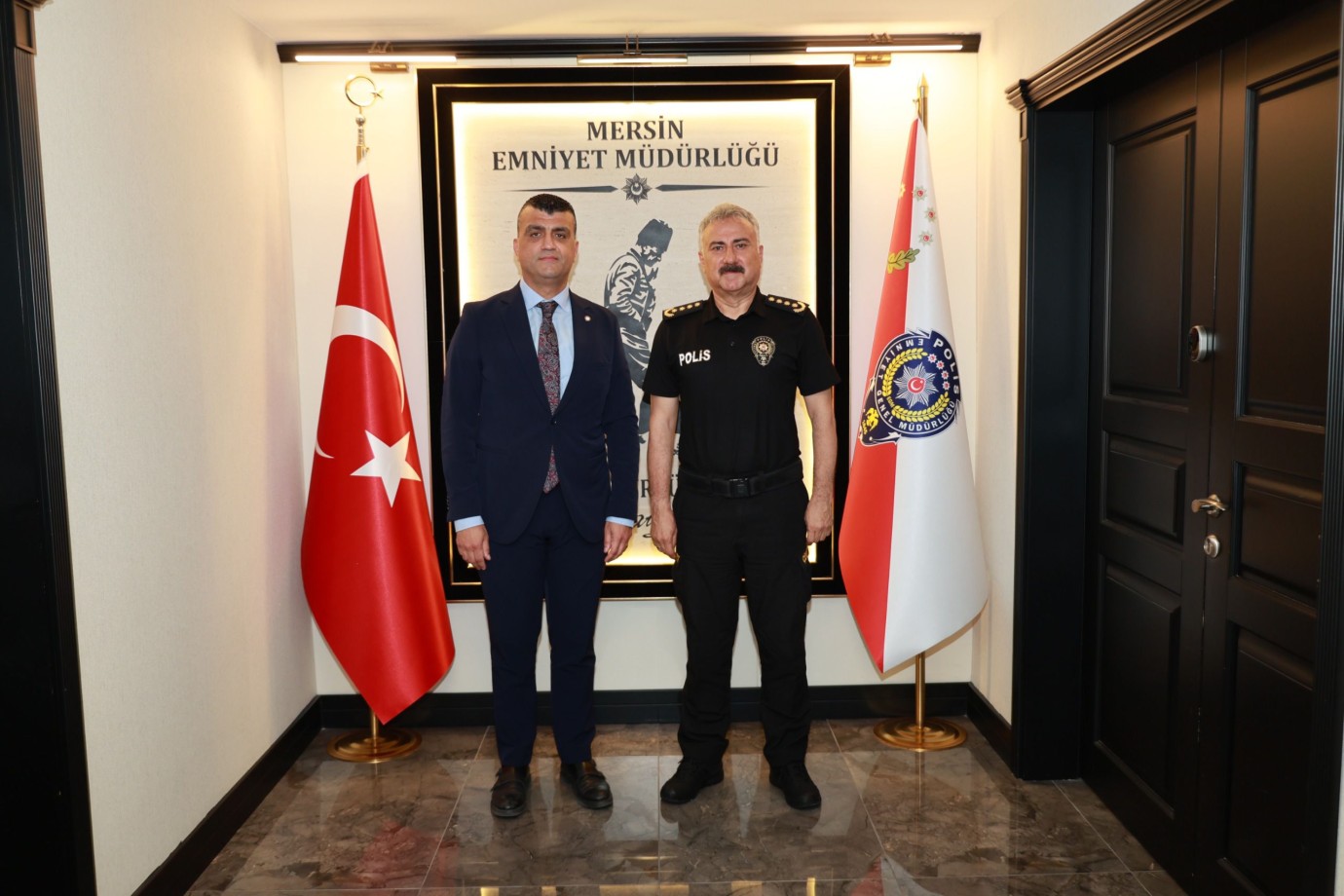 BARO BAŞKANI ÖZDEMİR’DEN, MERSİN İL EMNİYET MÜDÜRÜ AKTAŞ’A ZİYARET