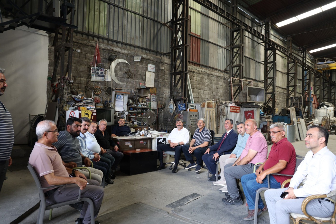 BAŞKAN YILDIZ, HURDACI ESNAFIYLA BULUŞTU