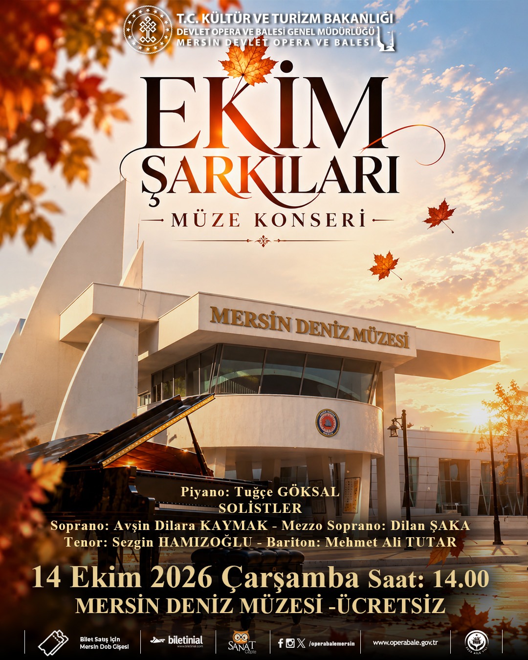Mersin Devlet Opera ve Balesi’nden Ücretsiz Müze Konserleri